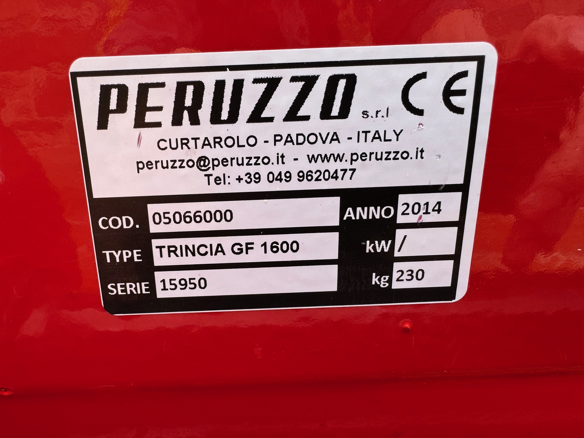 Gianni ferrari flail deck / Peruzzo trincia GF 1600