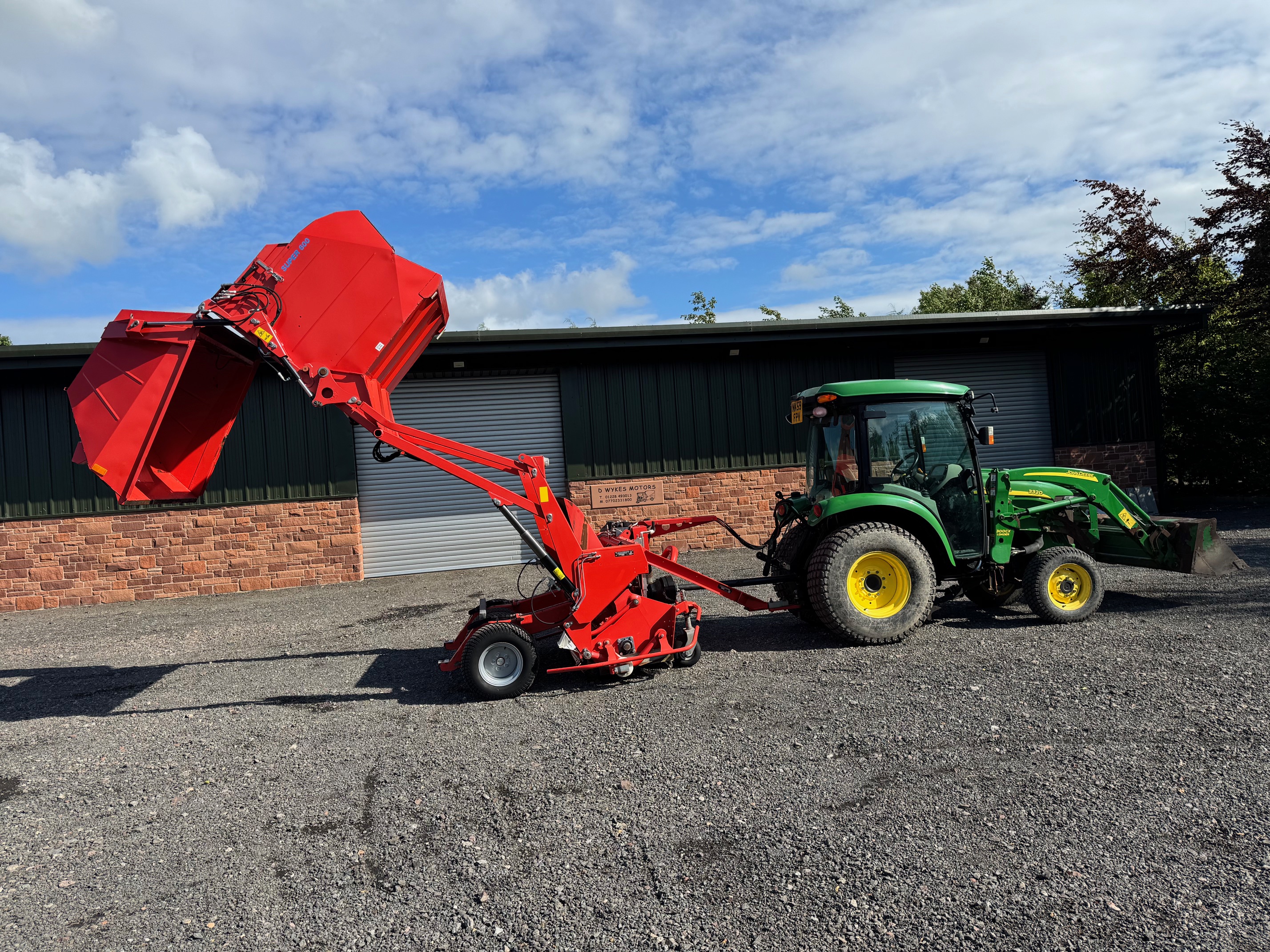 Wiedenmann Super 600 Flail Mower Grass Collector / Scarifier